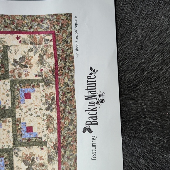 Log Cabin Star Quilt Kit Craft Plans Quilting - Picture 6 of 8